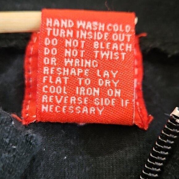 Red Zone Sleeveless Jumpsuit Women's Size M Black Velour Drawstring Wide Leg EUC - Picture 8 of 16